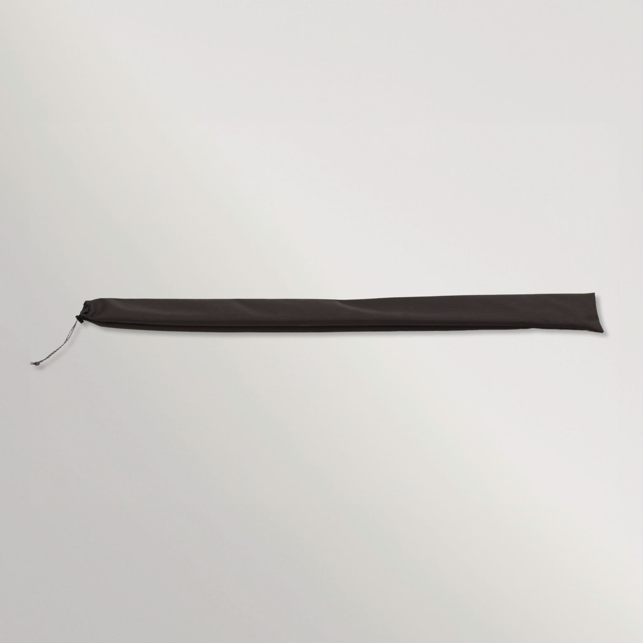 Schwarzer Stoff-Speicherbeutel mit Kordelverschluss für Ersatz-Set Federstahlstangen 4 Stück