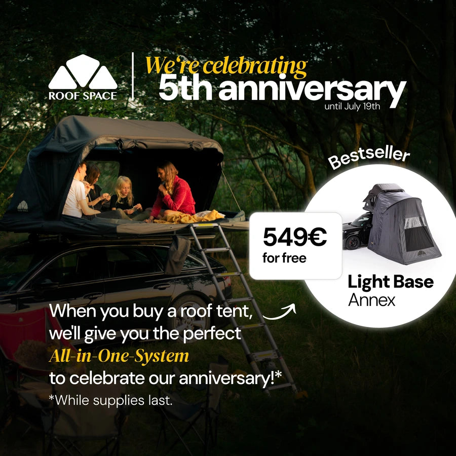 Roof Space 4 + Light Base Awning Anniversary Bundle