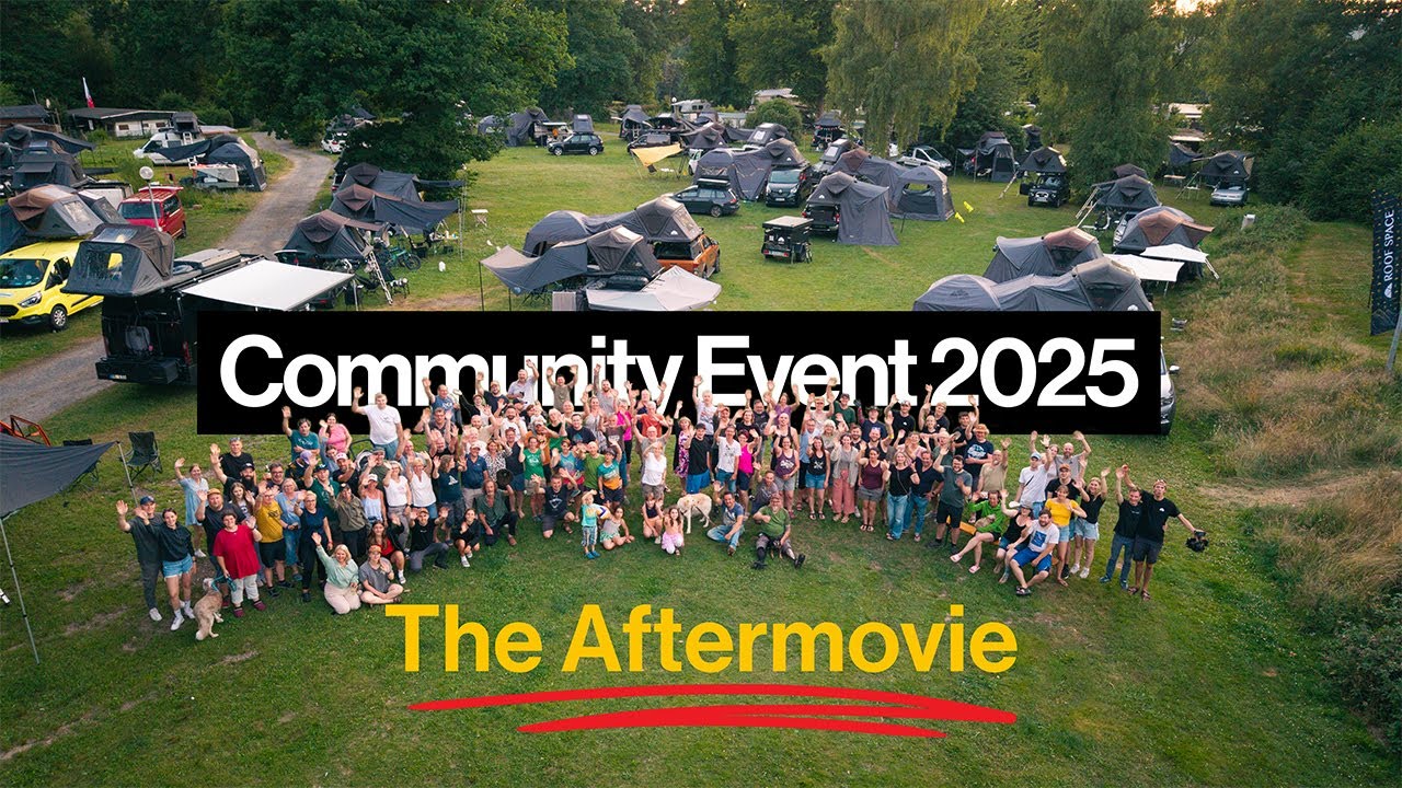 Laden Sie das Video: Roof Space Dachzelt Community Treffen 2025 auf dem Eichengrund